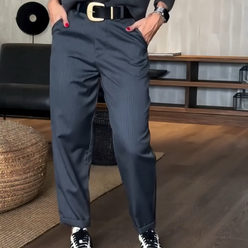 Asuman - Afslappet Lige Buks Med Høj Talje