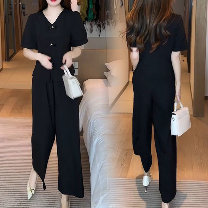 Eseniya - Elegant Kortærmet Todelt sæt