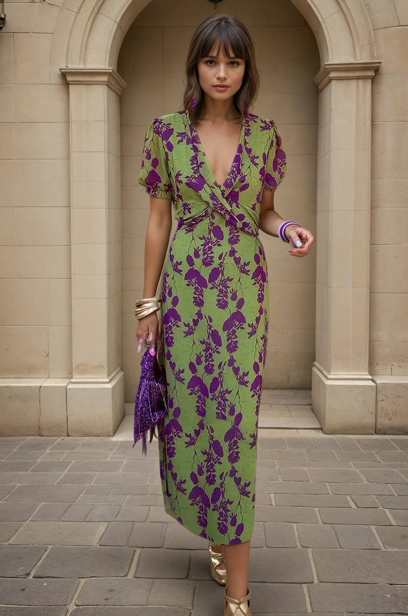 Molly - Elegant Blomsterkjole
