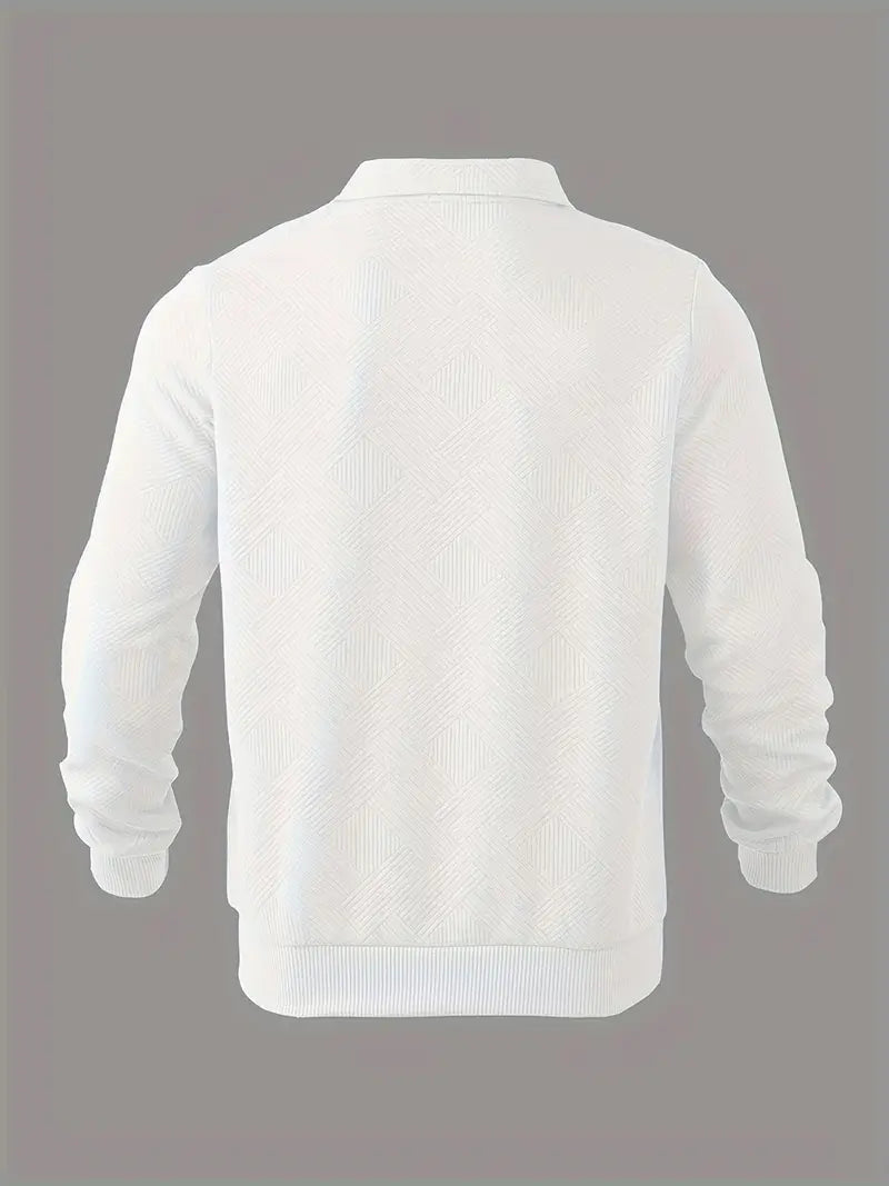 Baldrick - Vintage Sweatshirt med Lynlås og Geometrisk Design